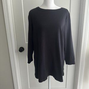 Outfitters by Lands' End 3/4 Sleeve Tunic Sweater